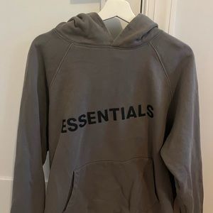 Essentials Hoodie size Medium Khaki/Light Brown color